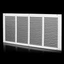 24x10 Return Air Grille (Duct Opening Size), Air Return Vent Cover, AC Vent Cover, Cold Air Return Vent Cover, Flat Return Air Grilles, Outer Dimensions:25.75"W x 11.75"H (24"Wx10"H, Duct Opening)