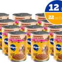 Pedigree Chopped Ground Dinner Adult Soft Wet Dog Food with Beef, Canned Dog Food, 22 oz. Cans, 12 Count (EXP 01/13/28)