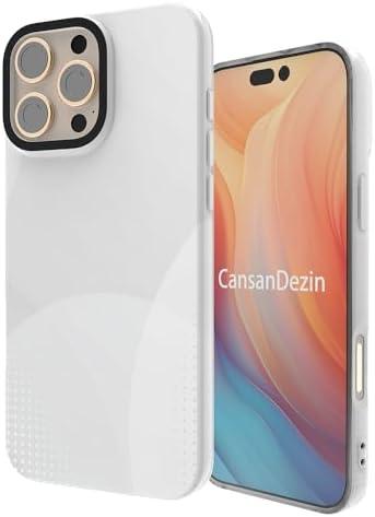 Case for iPhone 16 Pro Max, [6.6ft Military-Grade Drop Protection] [Anti Peel Off Tech] Clear TPU Bumper Phone Case Cover Design - White Pattern, 5 Pack