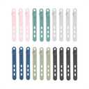 U Brands Silicone Cord Organizer Cable Clips, Set of 20 Cable Ties, Cable Management, Office Desk Accessories, Office Supplies, Assorted Colors