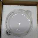 4 Pack of Plant Saucer, 5 inch Glazed Ceramic Plant Tray, Deep Drainage Tray for 4 Inch Flower Pot,Plant Dish Plate to Catch Water for Indoor & Outdoor (White)