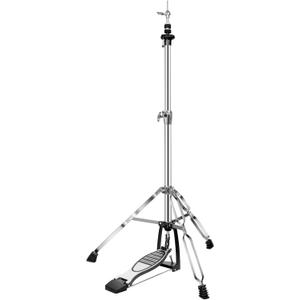Kuyal Foldable Portable Hi-Hat Stand,Pedal Control Style Drum Hi-Hat Cymbal Stand with Pedal Silver & Black (Hi-Hat Stand)