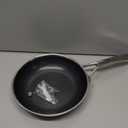 CADIVIZZO Non Stick Frying Pan 8 Inch Stainless Steel Ceramic Skillet,Nonstick Cooking Pan,PFAS PFOA PTFE Free&Non Toxic,Induction Compatible-Gas&Electric Stovetops,Oven&Dishwasher Safe