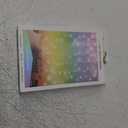 West & Arrow Cool White & Rainbow LED Curtain Lights Battery Operated Clear Wire