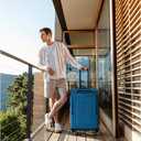 Samsonite Saire LTE Softside Expandable Luggage with Spinner Wheels, 3-Piece Set (20/25/28), Caribbean Blue