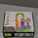 Electric Train Set with 3D Magic Flexible Race Tracks for Kids, Race Car Track Easy to Detach and Store for 3 4 5 6 7 8 Years Old Boys Girls