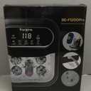 Ranjova Collapsible Foot Spa Electric Rotary Massage, Foot Bath with Heat, Bubble,Temp Control, and 24 Motorized Shiatsu Massage Balls, Pedicure Foot Spa Tub for Stress Relief (Black)