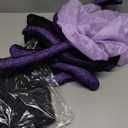 Ramede 5 Pcs Women Octopus Costume Halloween Witch Costume Purple Cosplay Tentacle Skirt Gold Necklace Earring