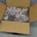 FOCUSLINE 24 Pack 9 Oz Plastic Stemless Gold Rim Champagne Flutes, Heavy Duty, Shatterproof, Disposable & Reusable Crystal Clear Toasting Glasses