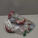 5 Inch Heavy Duty Casters with Brake - Set of 4, 1400lbs Capacity, Double Ball Bearing Non-Marking Caster Wheels, Plate Mount for Furniture, Cart, Workbench, Tool Cabinet, Garage Storage (4 Pack)