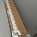 Double Curtain Rods Matte White,Room Darkening Drapery Rod for 72-144 Inches,Adjustable 3/4 Inches Front and 5/8 Inches Back Quality Metal Rod for Window,Wrap Around Design