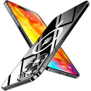 Magnetic Slim Designed for iPhone 14 Pro Case[Compatible with MagSafe],Thin Finish Skin Hard Back Case [Non Yellowing] Ultra Protective Fit Cover with Camera Protection 6.1 Inch (Clear)