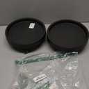 2 Pack of 11 Inch Heavy Duty Plant Caddy with Wheels,Rolling Plant Stand Pot Trolley,Wheeled Planter Saucer Tray,Potted Flower Mover Dolly with Casters Round Coaster for Indoor Outdoor