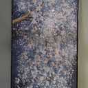 Canvas Wall Art Wall Decor Bedroom Pictures Wall Decoration Dark Blue And White Abstract Tree Plants Artwork Abstract Wall Art Large Size Modern Painting Framed Pictures For Living Room Home Kitchen Office 29"X58"