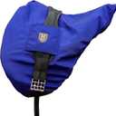 Harrison Howard Premium English Saddle Cover, Waterproof & Breathable Fleece-Lined Protective Saddle Cover (GP/CC-One Size, Champion Blue)
