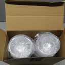 200 Pcs Plastic Dome Lids Bulk, Clear Disposable PET Cup Lids with Straw Slot, Fit 12 oz, 16 oz, 20 oz, 24 oz Round Plastic Cups for Summer Coffee, Ice Cream, Milkshake, Slush, Shop Party Supplies