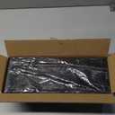 Cable Management, 25'' Cable Management Under Desk No Drill, Metal Cord Organizer with Clamp for Standing Desk, Cable Organizer for Home Office, Black (25'' (1 Pack))