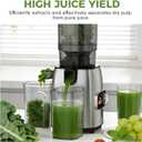 Cold Press Juicer with 5.3" Extra Wide Feed Chute, Slow Masticating Juicer Machine for Pre-Cut Fruits and Vegetables, High Yield Fruit Juicer, Easy Clean Design