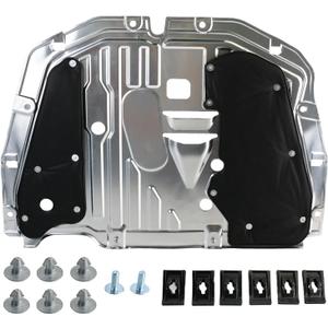Engine Splash Shield fit for Honda Civic 2016 2017 2018 2019 2020 2021, Aluminum Alloy Front Engine Case Guard Under Car Shield Cover Replace OEM 74110-TBA-A00, 90674-TY2-A01