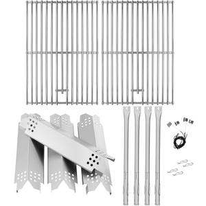 Replacement Parts for Nexgrill 4 Burner 720-0925P 720-0925 720-0925PG, Grill Grates Heat Shield and Burner Kit for Nexgrill Replacement Parts 4 Burner 720-0925P
