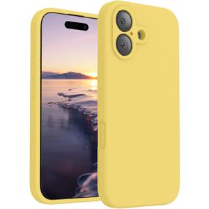 FireNova Magnetic for iPhone 17 Case, Compatible with MagSafe, [Integrated Silicone Camera Control Button] [Camera Protection] Anti-Scratch Microfiber Lining Phone Case, 6.3", Yellow