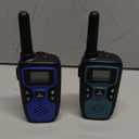 Wishouse Walkie Talkies for Kids Adults - Long Range Rechargeable 2 Way Radios,Gift,Hiking Accessories Camping Gear with Lamp,SOS Siren,NOAA Weather Alert,VOX,Easy to Use Blue Green 2 Pack