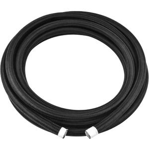 EVIL ENERGY 8AN PTFE Fuel Hose Line, AN8 Fuel Line E85 Nylon Braided 5FT Black