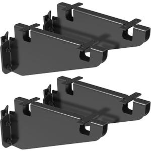 E Track Fixed Shelf Brackets,Heavy Duty Metal DIY E-Track Brackets for Shelves in Enclosed Trailer, Truck,Warehouse,Cargo Trailer- Pack of 4