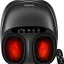 KNQZE Foot Massager Machine with Heat, Shiatsu Deep Kneading Foot Massager with Remote, Compression, Multi-Massage Modes, Auto-Off Timers, Valentines Day Gifts for Women Men (Black)