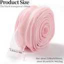38 Yards 2 Inch Pink Sheer Ribbon Wired Transparent Organza Ribbon Sweet Rose Clear Silk Chiffon Mesh Yarn Ribbons for Sewing Making Crafts Gift Wrapping Valentine Wedding Bouquets Christmas