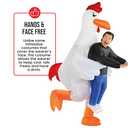 Morph Chicken Costume Adult, Inflatable Chicken Costume Adult, Animal Costumes for Men, Blow Up Costumes for Adults
