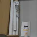 Closet Rods for Hanging Clothes, 17 to 84 Inch Heavy Duty Stepless Adjustable Closet Hanging Rod, 1.3 Inch Diameter Metal Closet Rod for Wardrobes Laundry Bedroom RV, White