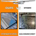 Grease Tray with Catch Pan - Dyna Glo Grill Replacement Parts, Adjustable Stainless Drip Pan for Gas Grill Models from Dyna Glo, Nexgrill, Expert Grill, Kenmore, BHG and More (Width 30"-36")