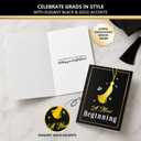 12 Pack Gold Foil Graduation Cards 5 x 7 in with Envelopes and Sticker Seals, 6 Elegant Designs with Printed Messages Inside, Congrats Cards for High School & College Graduates, Gifting and Mailing