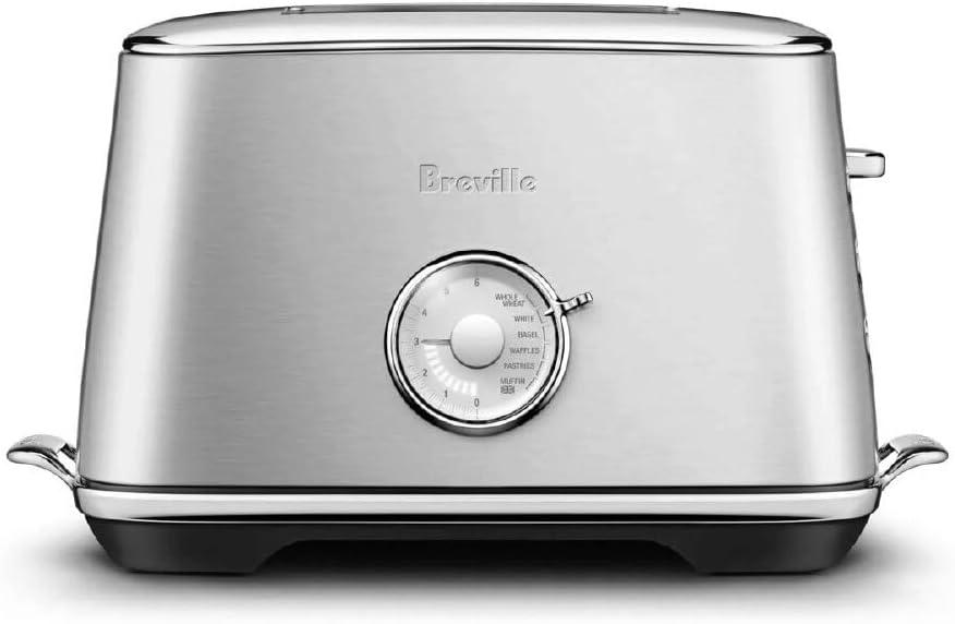 Breville BTA735BSS Toast Select Luxe Kitchen Toaster, 2 Slice, Brushed Stainless Steel