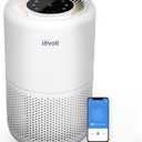 LEVOIT Air Purifier for Home Bedroom, Smart WiFi Alexa Control, AHAM VERIFIDE, 3-in-1 Filter with HEPA Sleep Mode for Allergens, Pollutants, Smoke, Dust, Core 200S-P, White
