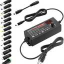 SHNITPWR 60W Universal Power Supply DC 3V 4V 4.5V 5V 6V 7V 7.5V 8V 9V 10V 11V 12V Adjustable Variable Power Adapter 100V-240V AC to DC Converter 1A 2A 2.5A 3A 4A 5A with 14 Tips & Polarity Converter