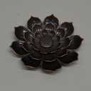 GARMOLY Large Incense Holder for Sticks Anti-Ash Spilling, Brass Lotus Incense Stick Holder and Detachable Ash Catcher