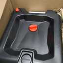 Performance Tool W4077 16-Quart Oil Drain Container, Deep Drain Well, Integrated Handle, Sealing Rubber Gaskets, Black