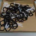 42 Pcs Screw Hooks for Outdoor String Lights, Q-Hanger Hook with Safety Buckle, Patio Wall Ceilling Square Eye Cup Hook for Hanging Plant Pots Christmas Decor Wire Fairy Led, Wind Nut Driver, Black