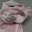 Baby Footie Bodysuit Headband or Hat 2 Piece Set  Christmas Thanksgiving Zip-Up Outfit,Holiday Pajamas for Infants (3 Months, Pink Bows Floral)
