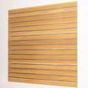 FRAYSCENT MDF Slat Wall Paneling for Retail Display 2 Pack 4'x2', Maple Slatwall Panel for Garage Organizer Shiplap Wall Paneling, Slat Board Garage Slatted Storage Systems, Easy Install Wood Panel, 2 Panel With Aluminium Strip