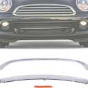 Front Grille Hood Molding Trim Chrome Compatible with Mini Cooper R55 R56 R57 R58 R59 2011-2015 Replace 51112751624 51132751040 not Fit for Mini Cooper S or Honeycomb Grille (Chrome)