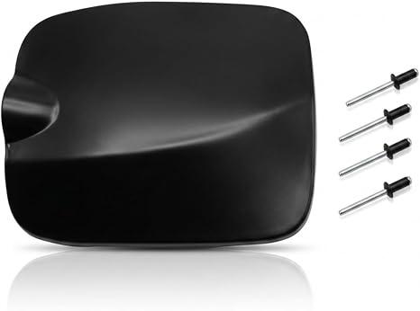 Fuel Filler Door Lid Cover with Rivets Compatible with 2016-2023 Toyota Tacoma 6FT Bed, Replaces 77305-04090 Gas Tank Door