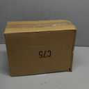 ELLDOO 5 Slots Clear Glass Storage Box, Gold Jewelry Makeup Display Organizer Case, Decorative Tower Box Storage for Trinket Perfume Lipstick Figure Statue Toy Display