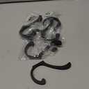 Hanging Coat Hooks Wall Mount - Heavy Duty (30LB), Large Coat Hanger Wall Hangers, Metal Hooks For Towels, Backpacks, Hats, Jackets, Keys, Bags, Robes, Dog Leashes (6 Pack) (Black)