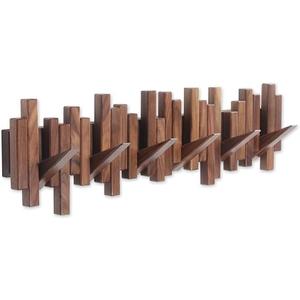 Coat Rack Wall Mount Piano Flip Down Wall Hook Rack 6 Hooks Walnut
Natural Wood Handmade Unique Hanger for Coats Bag Hat Umbrella key Wall Art In the foyer living room bedroom bathroom office
