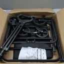 Collapsible Wagon 220 lbs, Heavy Duty Wagon Carts Foldable, Portable Wagons for Groceries, Beach Cart with All-Terrain Wheels & Drink Holders, Utility Wagon for Shopping, Sports, Camping, Black