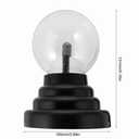 Magic Plasma Glass Ball Sphere USB Electric Lamp Touch Light Crystal Globe Glowing 