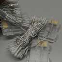 Lomotech Battery Operated Christmas Lights - 4 Pack Total 66ft 200LEDs String Lights 8 Modes Waterproof with Timer for Home, Garden, Party, Holiday, Tree Decoration (Clear Wire, Warm White)